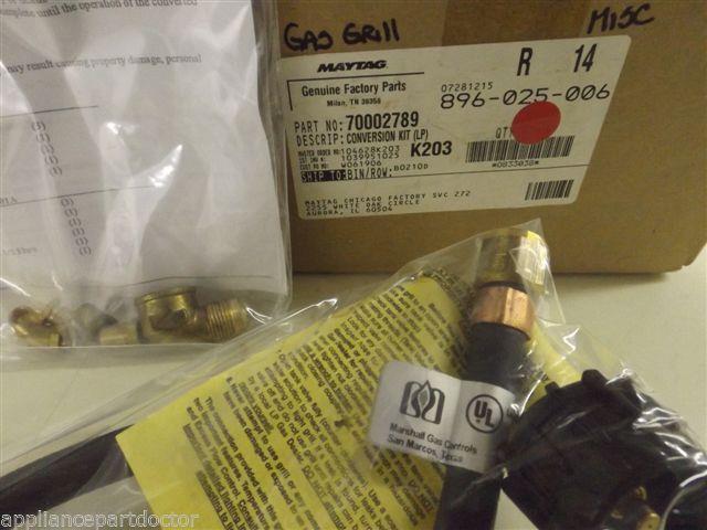 Maytag Dynasty BBQ 70002789 Conversion Kit (lp) NEW W/O BOX Maytag Dynasty BBQ 70002789 Conversion Kit (lp) NEW W/O BOX